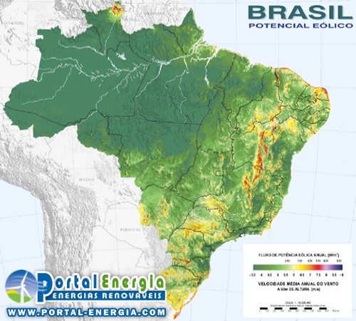 Potencial Eolico Brasil