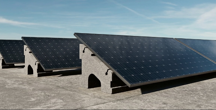 Base de Betão para Painéis solares Fotovoltaicos