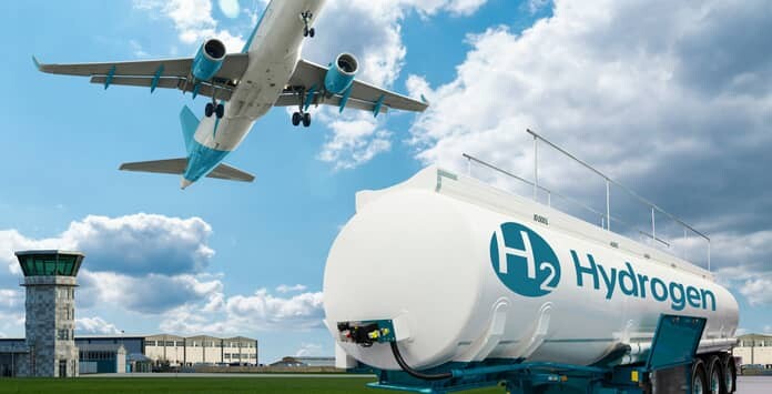 Aviões movidos a hidrogénio verde