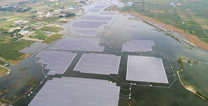 Projeto Solar Fotovoltaico Flutuante na China